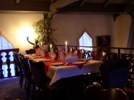 Partyraum: Ehemalige Kapelle mit Restaurantbetrieb